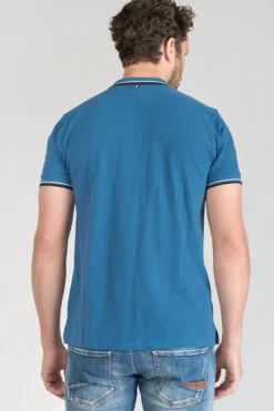 Homme Le Temps des Cerises T-Shirts & Polos-Polo Mota Bleu Petrole