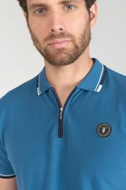 Homme Le Temps des Cerises T-Shirts & Polos-Polo Mota Bleu Petrole