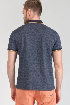 Homme Le Temps des Cerises T-Shirts & Polos-Polo Nevor Jacquard A Motif Feuilles