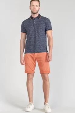 Homme Le Temps des Cerises T-Shirts & Polos-Polo Nevor Jacquard A Motif Feuilles