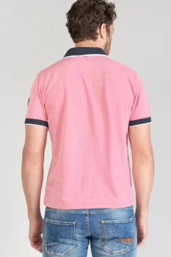 Homme Le Temps des Cerises T-Shirts & Polos-Polo Novil En Jacquard Rose