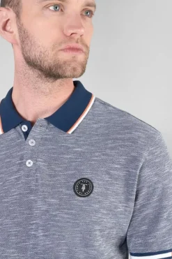 Homme Le Temps des Cerises T-Shirts & Polos-Polo Polar En Jersey Chine Bleu Marine