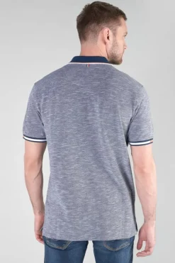 Homme Le Temps des Cerises T-Shirts & Polos-Polo Polar En Jersey Chine Bleu Marine