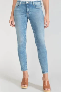 Femme Le Temps des Cerises Coupe Skinny-Power Skinny 7/8Eme Jeans Bleu N°4