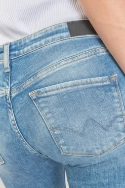 Femme Le Temps des Cerises Coupe Skinny-Power Skinny 7/8Eme Jeans Bleu N°4