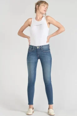 Femme Le Temps des Cerises Coupe Skinny-Power Skinny 7/8Eme Jeans Bleu N°2
