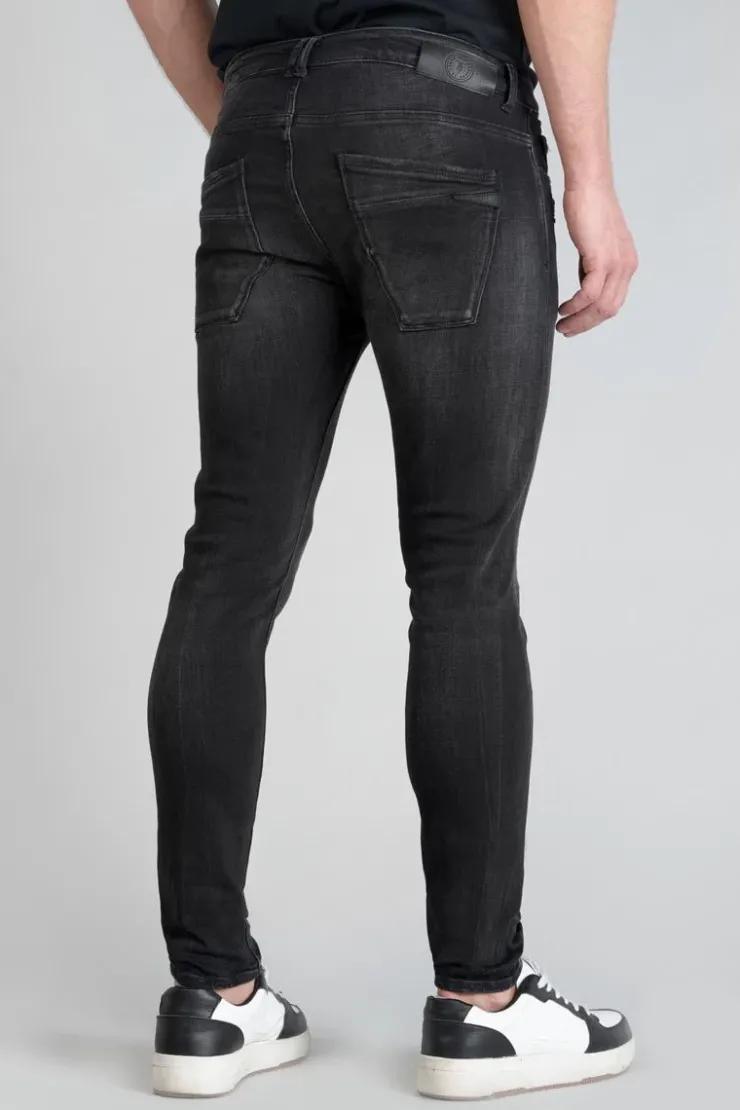 Homme Le Temps des Cerises Coupe Skinny-Power Skinny 7/8Eme Jeans Destroy Noir N°1