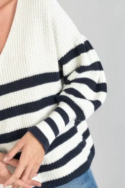 Femme Le Temps des Cerises Pulls & Sweats & Cardigans-Pull Chrys Mariniere
