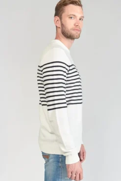 Homme Le Temps des Cerises Pulls & Cardigans-Pull Loral Mariniere