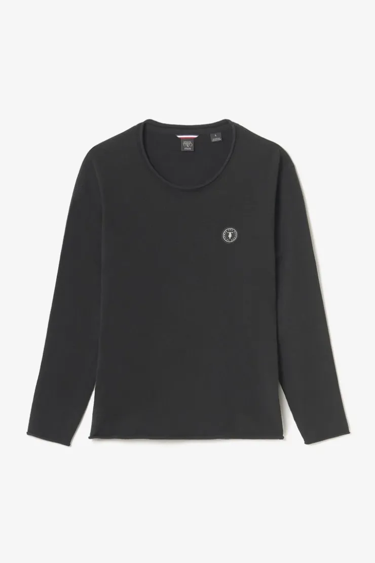 Homme Le Temps des Cerises Pulls & Cardigans-Pull Terry Noir