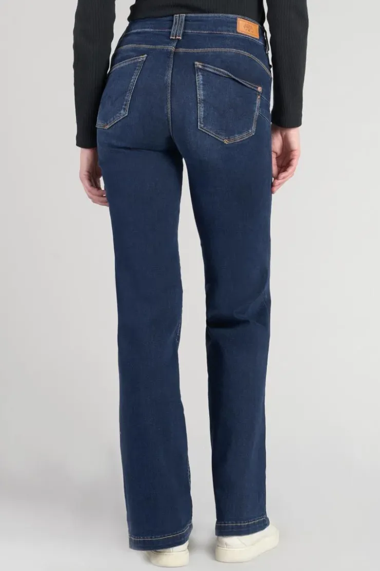 Femme Le Temps des Cerises Taille Haute-Pulp Flare Taille Haute Jeans Bleu N°1