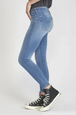 Femme Le Temps des Cerises Coupe Slim-Pulp Slim 7/8Eme Jeans Bleu N°4