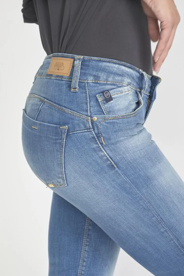 Femme Le Temps des Cerises Coupe Slim-Pulp Slim 7/8Eme Jeans Bleu N°4