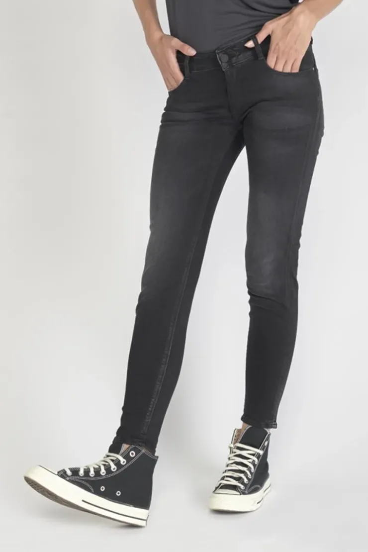 Femme Le Temps des Cerises Coupe Slim-Pulp Slim 7/8Eme Jeans Noir N°1