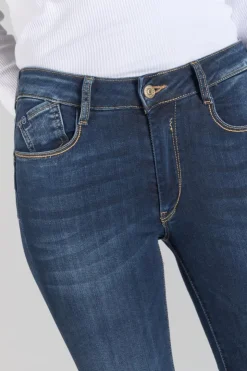 Femme Le Temps des Cerises Coupe Slim-Pulp Slim Taille Haute 7/8Eme Jeans Bleu N°1