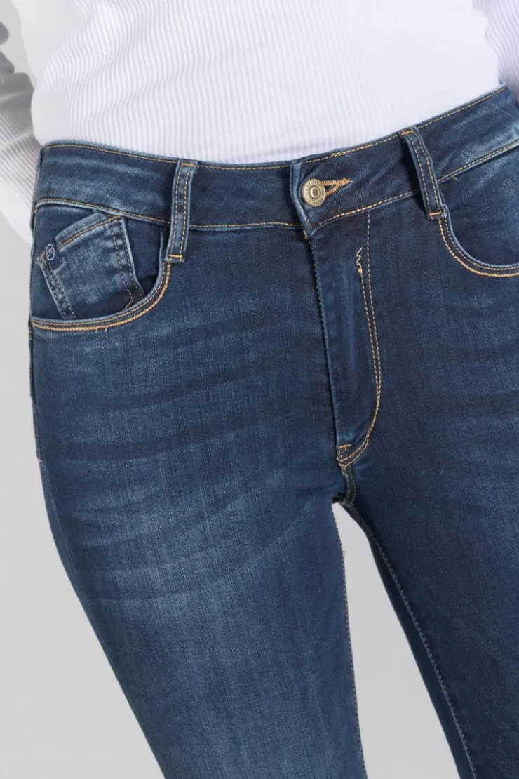 Femme Le Temps des Cerises Coupe Slim-Pulp Slim Taille Haute 7/8Eme Jeans Bleu N°1