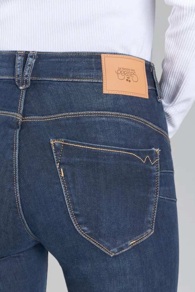 Femme Le Temps des Cerises Coupe Slim-Pulp Slim Taille Haute 7/8Eme Jeans Bleu N°1