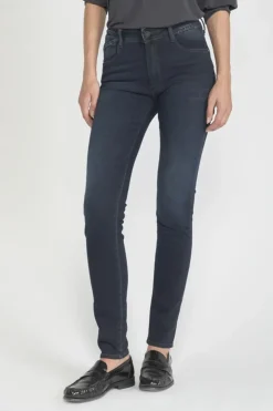 Femme Le Temps des Cerises Coupe Slim-Pulp Slim Taille Haute Jeans Bleu-Noir N°1
