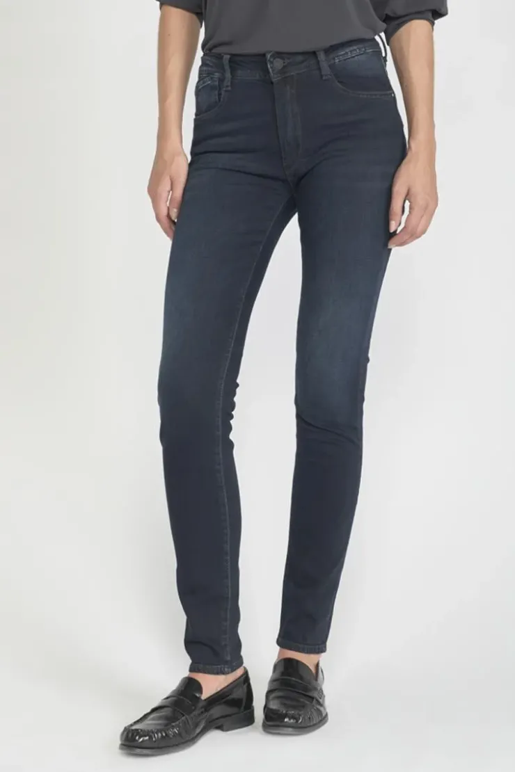 Femme Le Temps des Cerises Coupe Slim-Pulp Slim Taille Haute Jeans Bleu-Noir N°1