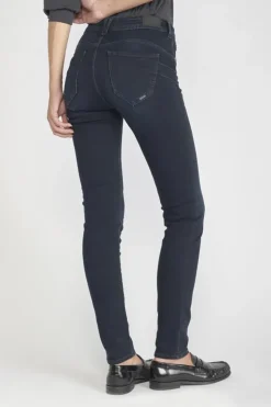 Femme Le Temps des Cerises Coupe Slim-Pulp Slim Taille Haute Jeans Bleu-Noir N°1