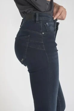 Femme Le Temps des Cerises Coupe Slim-Pulp Slim Taille Haute Jeans Bleu-Noir N°1