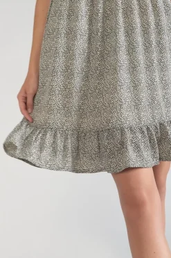 Femme Le Temps des Cerises Robes-Robe Aliette A Motif Et Noir