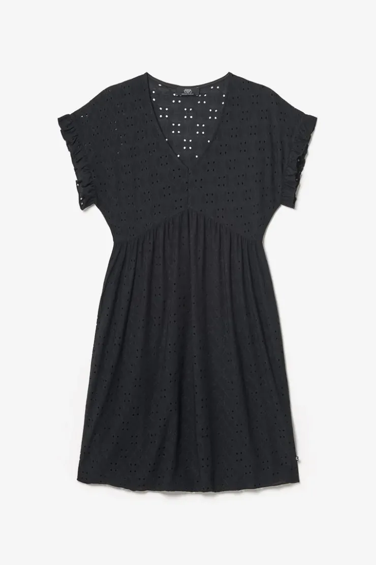 Femme Le Temps des Cerises Robes-Robe Lia Ajouree Noire