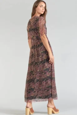 Femme Le Temps des Cerises Robes-Robe Longue Amiel Imprimee Irisee