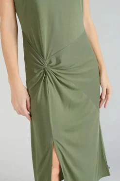 Femme Le Temps des Cerises Robes-Robe Longue Gana Kaki