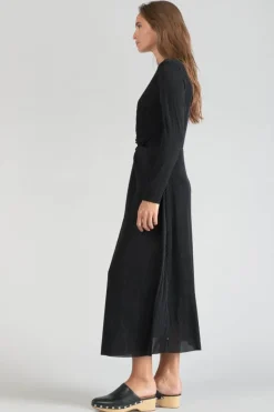Femme Le Temps des Cerises Robes-Robe Longue Yama Noire