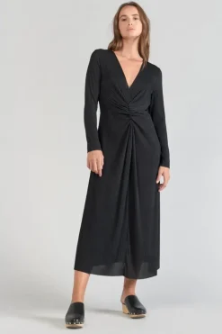 Femme Le Temps des Cerises Robes-Robe Longue Yama Noire