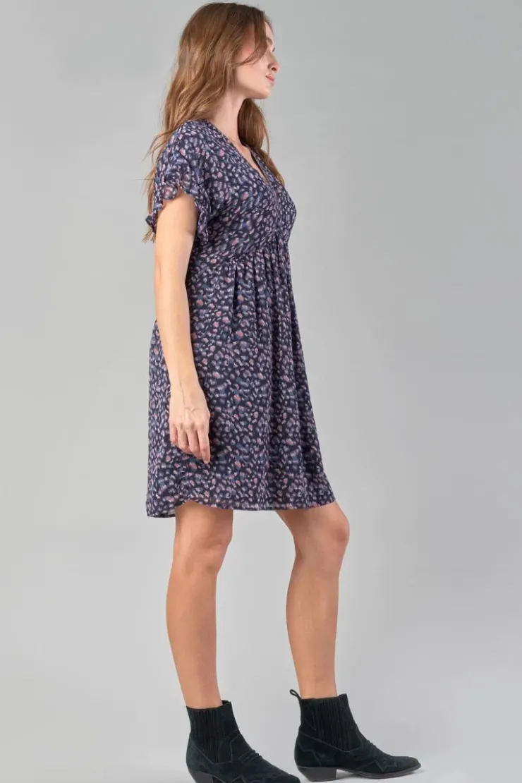 Femme Le Temps des Cerises Robes-Robe Paola A Motif Leopard