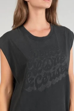 Femme Le Temps des Cerises Robes-Robe T-Shirt Longue Poppy Noire