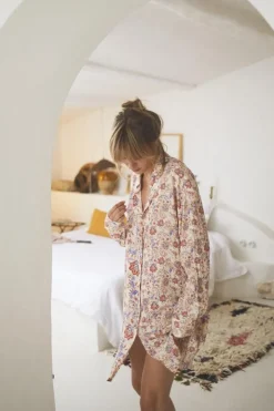 Femme Le Temps des Cerises Robes-Robe-Chemise Tita A Motif Cachemire