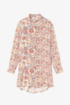 Femme Le Temps des Cerises Robes-Robe-Chemise Tita A Motif Cachemire