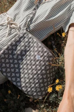 Femme Le Temps des Cerises Sacs & Portefeuilles-Sac A Bandouliere Lauri Gris A Motif Floral