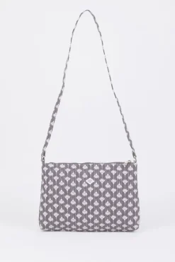 Femme Le Temps des Cerises Sacs & Portefeuilles-Sac A Bandouliere Lauri Gris A Motif Floral