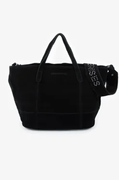 Femme Le Temps des Cerises Sacs & Portefeuilles-Sac Astier En Cuir Suede Noir
