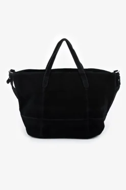 Femme Le Temps des Cerises Sacs & Portefeuilles-Sac Astier En Cuir Suede Noir