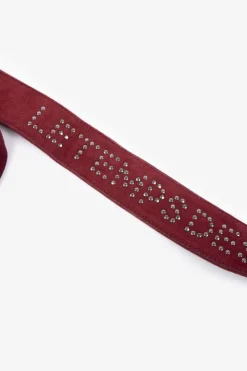 Femme Le Temps des Cerises Sacs & Portefeuilles-Sac Astier En Cuir Suede Bordeaux