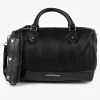 Femme Le Temps des Cerises Sacs & Portefeuilles-Sac Bowling Isaia Noir Plisse