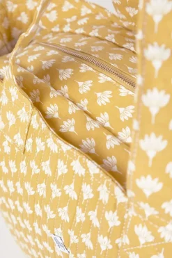 Femme Le Temps des Cerises Sacs & Portefeuilles-Sac Cabas Micky Jaune A Motif Fleuri