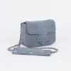 Femme Le Temps des Cerises Sacs & Portefeuilles-Sac Klelia En Cuir Suede Bleu Gris