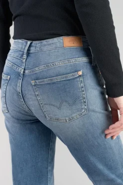 Femme Le Temps des Cerises Coupe Mom-Salma 400/17 Mom Taille Haute 7/8Eme Jeans Bleu N°4