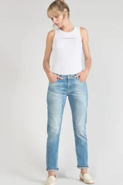 Femme Le Temps des Cerises Coupe Boyfit-Sea 200/43 Boyfit Jeans Destroy Bleu N°4