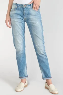 Femme Le Temps des Cerises Coupe Boyfit-Sea 200/43 Boyfit Jeans Destroy Bleu N°4