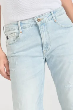 Femme Le Temps des Cerises Coupe Boyfit-Sea 200/43 Boyfit Jeans Destroy Bleu N°5