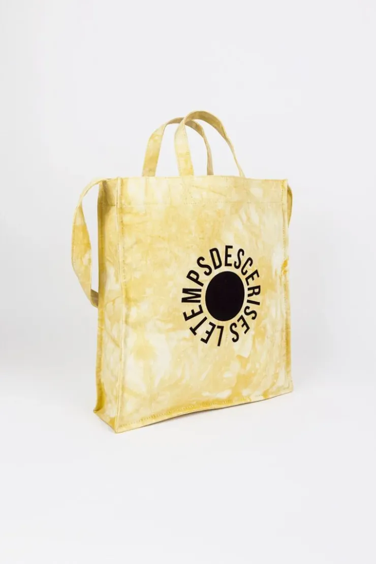 Femme Le Temps des Cerises Sacs & Portefeuilles-Shopping Bag Lina Tie And Dye Jaune
