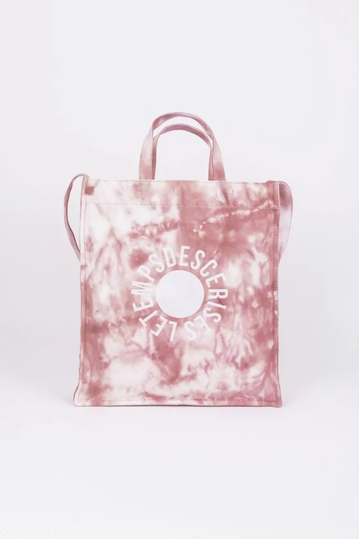 Femme Le Temps des Cerises Sacs & Portefeuilles-Shopping Bag Lina Tie And Dye Rose