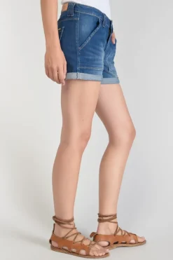 Femme Le Temps des Cerises Jupes & Shorts-Short Bloom En Jeans Bleu Fonce